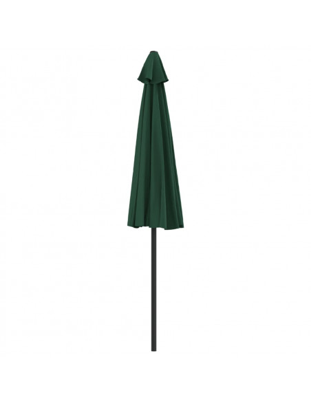 Ombrellone da Balcone Palo in Alluminio Verde 270x144 cm a Metà