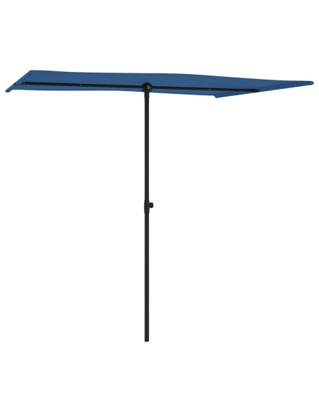 Ombrellone da Esterni con Palo in Alluminio 2x1,5 m Azzurro