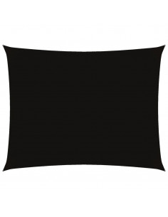 Parasole a Vela Oxford Rettangolare 4x5 m Nero 2
