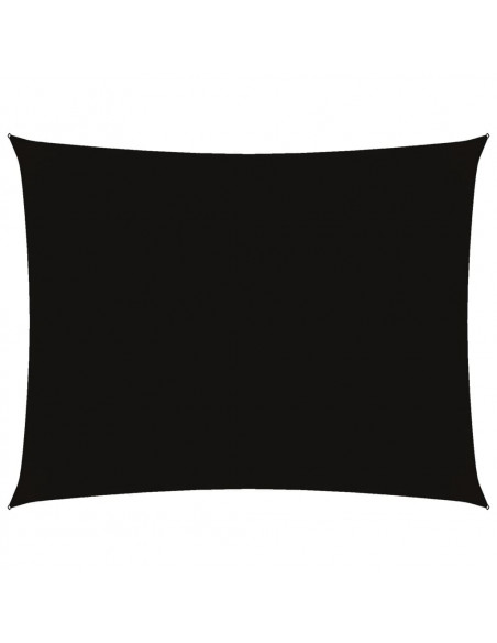 Parasole a Vela Oxford Rettangolare 4x5 m Nero