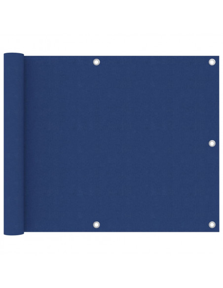 Paravento da Balcone Blu 75x500 cm in Tessuto Oxford