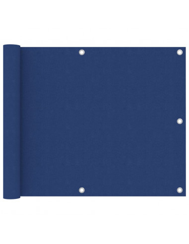 Paravento da Balcone Blu 75x600 cm in Tessuto Oxford