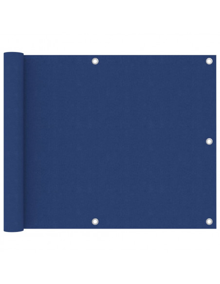 Paravento da Balcone Blu 75x600 cm in Tessuto Oxford