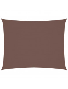 Parasole a Vela Oxford Rettangolare 3x4 m Marrone 2