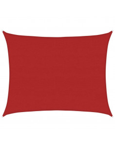 Vela Parasole 160 g/m² Rossa 6x8 m in HDPE 2