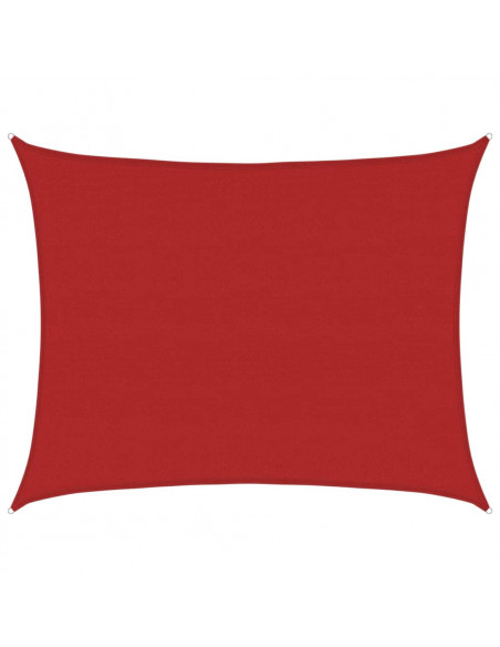 Vela Parasole 160 g/m² Rossa 6x8 m in HDPE