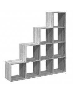Libreria 4 Ripiani Grigio Sonoma 131,5x29x131,5 cm Truciolato 2