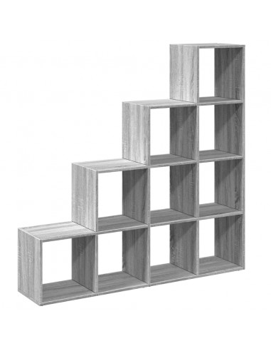 Libreria 4 Ripiani Grigio Sonoma 131,5x29x131,5 cm Truciolato