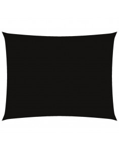 Parasole a Vela Oxford Rettangolare 6x7 m Nero 2