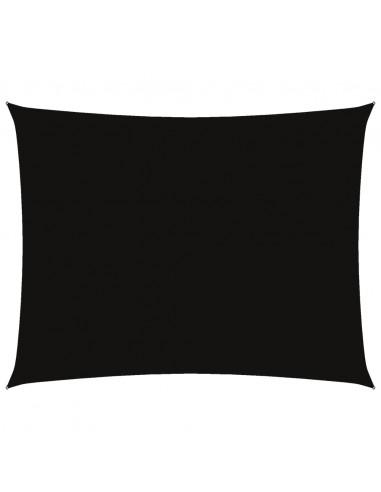 Parasole a Vela Oxford Rettangolare 6x7 m Nero