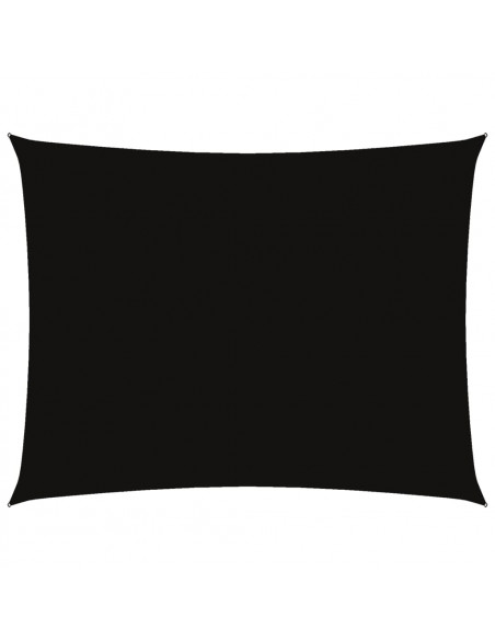 Parasole a Vela Oxford Rettangolare 6x7 m Nero