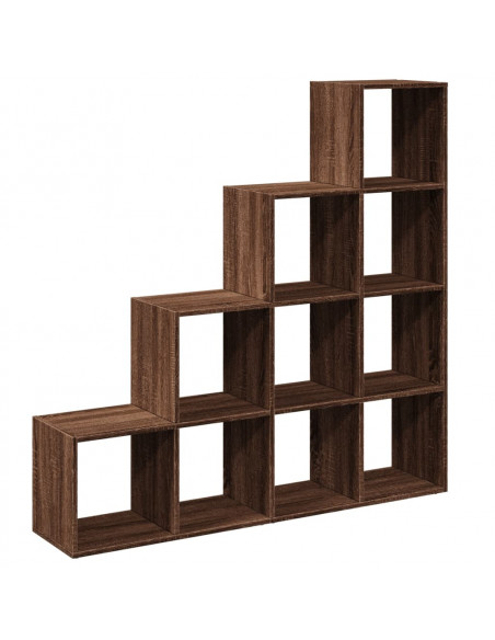 Libreria 4 Ripiani Rovere Marrone 131,5x29x131,5 cm Truciolato