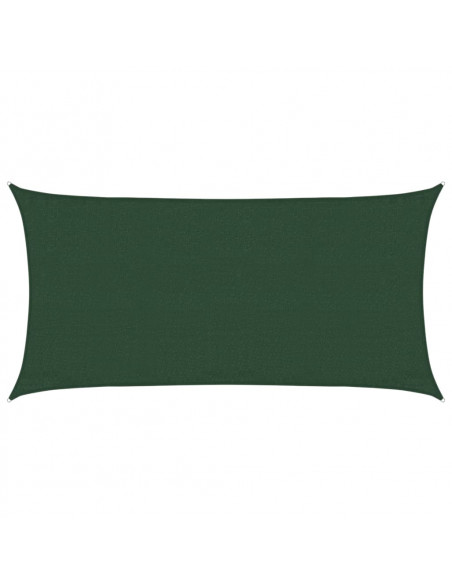 Vela Parasole 160 g/m² Verde Scuro 3x6 m in HDPE