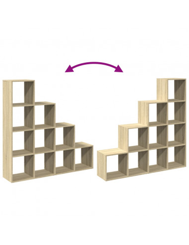 Libreria 4 Ripiani Rovere Sonoma 131,5x29x131,5 cm Truciolato