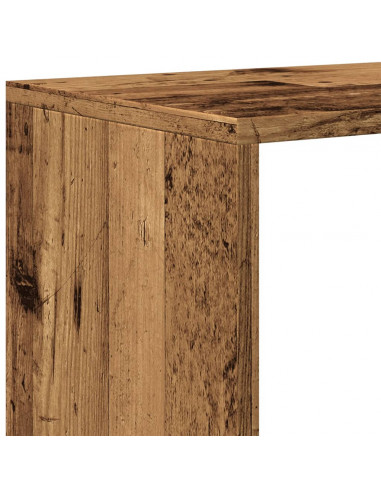 Libreria a 4 Ripiani Legno Vecchio 131,5x29x131,5 cm Truciolato