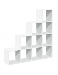 Libreria Divisorio 4 Ripiani Bianca 131,5x29x131,5cm Truciolato 2