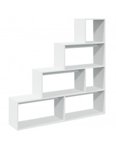 Libreria Divisorio 4 Ripiani Bianca 143,5x29x143,5cm Truciolato 2