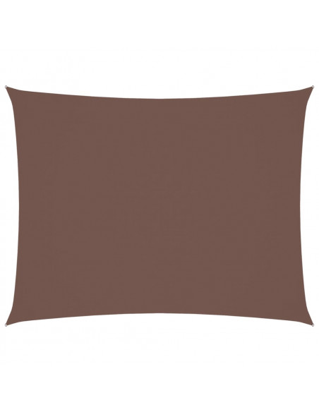 Parasole a Vela Oxford Rettangolare 4x6 m Marrone