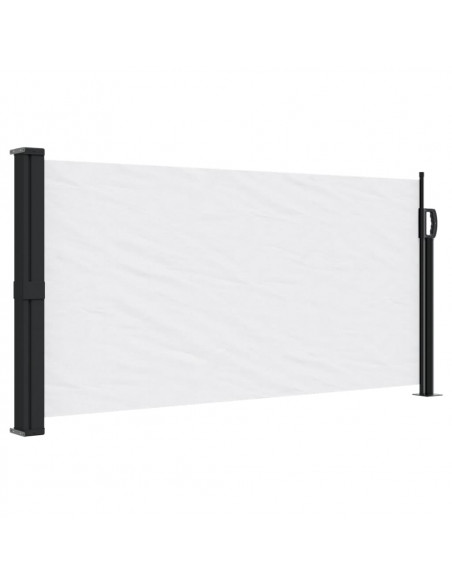 Tenda da Sole Laterale Retrattile Bianco 100x500 cm