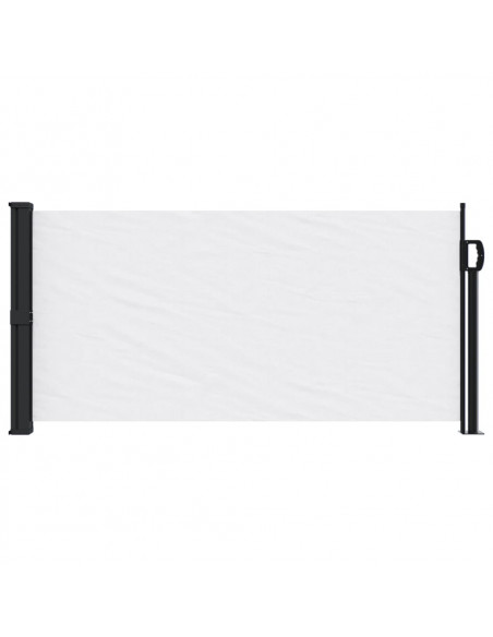 Tenda da Sole Laterale Retrattile Bianco 100x500 cm