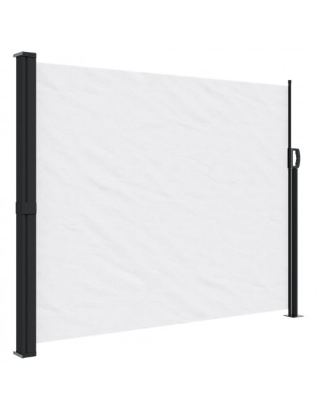 Tenda da Sole Laterale Retrattile Bianco 160x500 cm