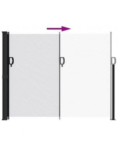 Tenda da Sole Laterale Retrattile Bianco 160x500 cm