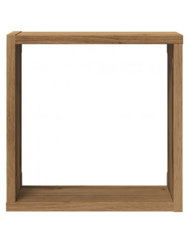 Mensole Parete a Cubo 4 pz Artigianale 30x15x30 cm Truciolato