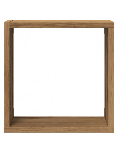 Mensole Parete a Cubo 4 pz Artigianale 30x15x30 cm Truciolato
