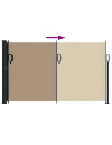 Tenda da Sole Laterale Retrattile Tortora 120x300 cm