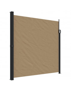 Tenda da Sole Laterale Retrattile Tortora 200x600 cm 2