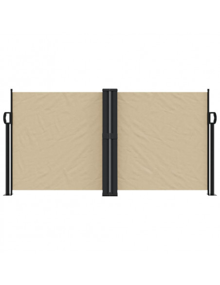 Tenda da Sole Laterale Retrattile Beige 120x600 cm