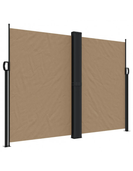 Tenda da Sole Laterale Retrattile Tortora 180x600 cm