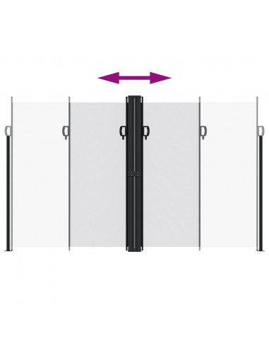 Tenda da Sole Laterale Retrattile Bianco 200x600 cm