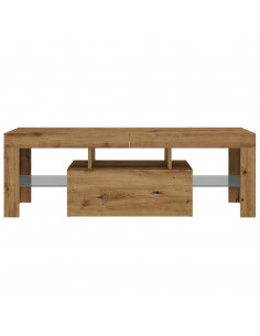 Mobile Porta TV con LED Artigianale 200x25x44 cm Multistrato 2