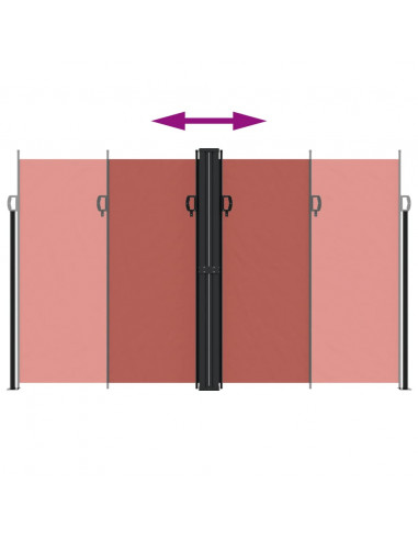 Tenda da Sole Laterale Retrattile Terracotta 200x600 cm