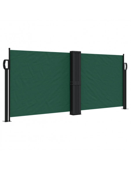 Tenda da Sole Laterale Retrattile Verde Scuro 100x600 cm