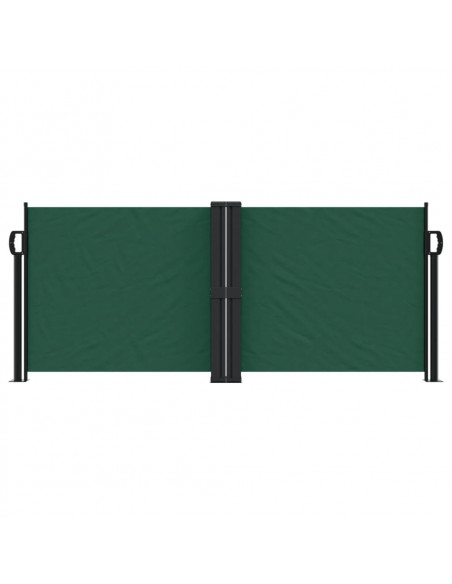 Tenda da Sole Laterale Retrattile Verde Scuro 100x600 cm