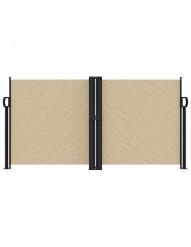 Tenda da Sole Laterale Retrattile Beige 120x1000 cm