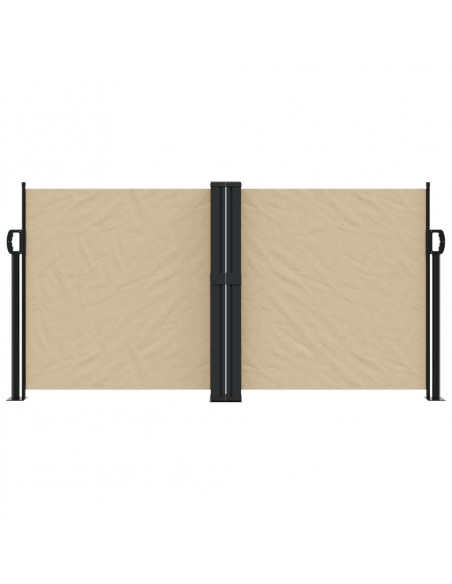 Tenda da Sole Laterale Retrattile Beige 120x1000 cm