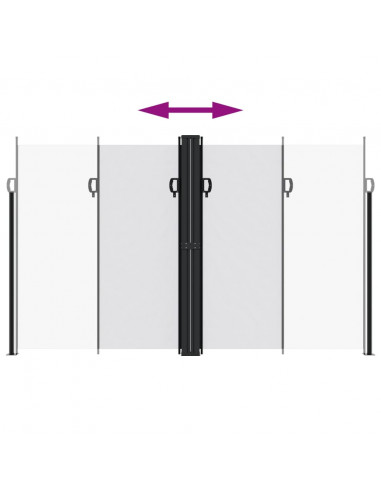 Tenda da Sole Laterale Retrattile Bianca 200x1000 cm