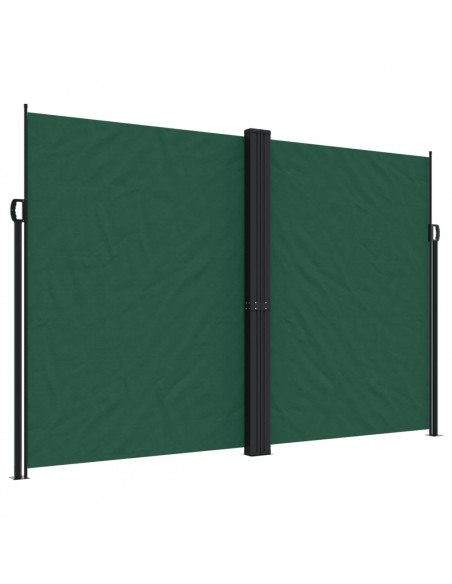 Tenda da Sole Laterale Retrattile Verde Scuro 220x1000 cm