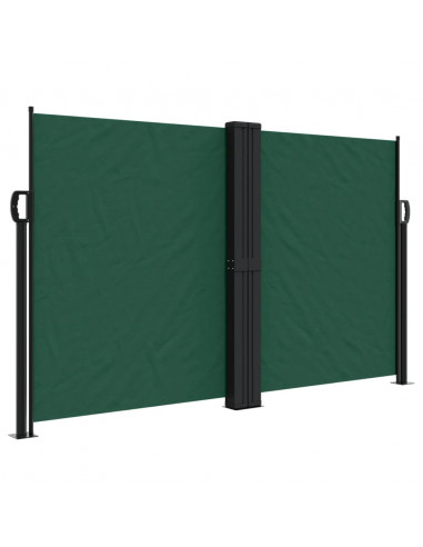 Tenda da Sole Laterale Retrattile Verde Scuro 140x1200 cm