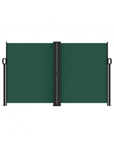 Tenda da Sole Laterale Retrattile Verde Scuro 140x1200 cm