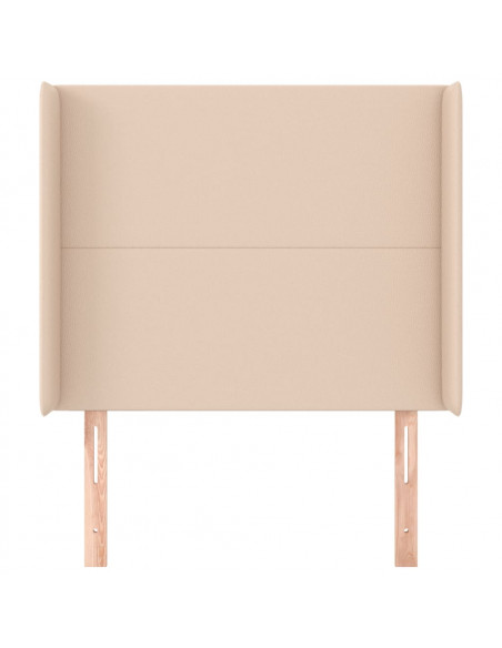 Testiera ad Orecchio Cappuccino 93x16x118/128 cm in Similpelle