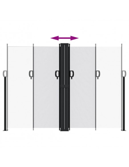Tenda da Sole Laterale Retrattile Bianca 180x1200 cm