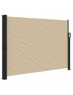 Tenda da Sole Laterale Retrattile Beige 140x500 cm 2