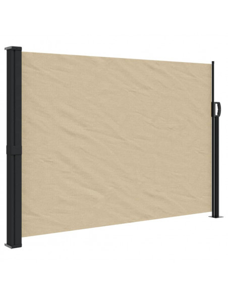 Tenda da Sole Laterale Retrattile Beige 140x500 cm
