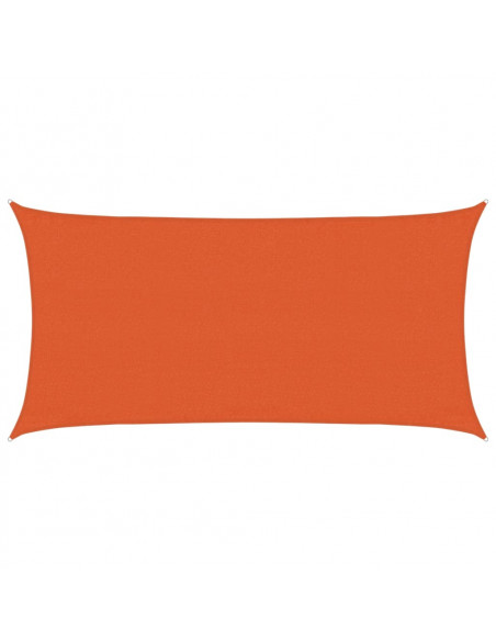 Vela Parasole 160 g/m² Rettangolare Arancione 3x6 m in HDPE
