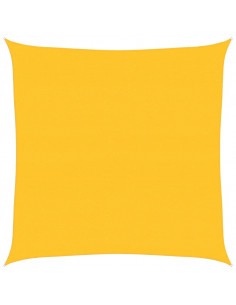 Vela Parasole 160 g/m² Quadrata Giallo 4,5x4,5 m in HDPE 2