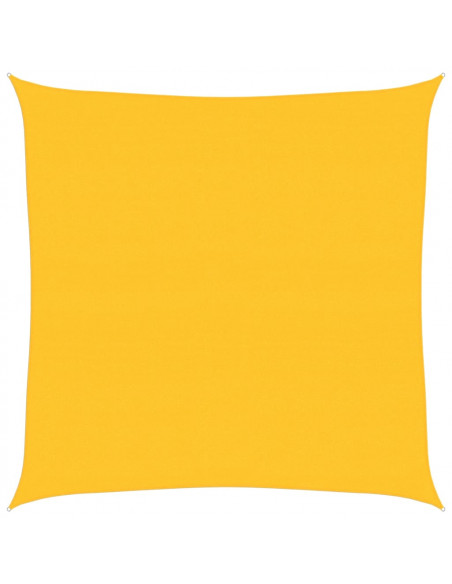 Vela Parasole 160 g/m² Quadrata Giallo 4,5x4,5 m in HDPE